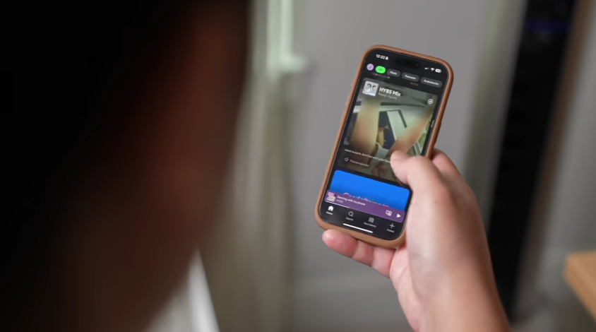 YouTube screenshot of Spotify