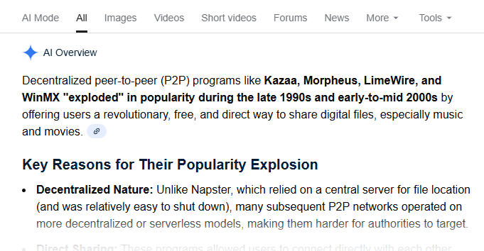 Peer-to-peer networks google overview